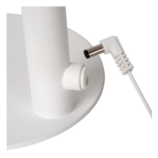 Lucide GILLY - Oplaadbare Bureaulamp - Accu/Batterij - LED Dimb. - 1x3W 2700K - Wit - detail 4